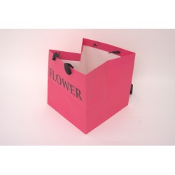 Set 2 pungi pentru flori, culoare roz, 25x25x25 cm, B.S.P. / SL1226-2