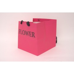 Set 2 pungi pentru flori, culoare roz, 25x25x25 cm, B.S.P. / SL1226-2