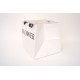 Set 2 pungi pentru flori, culoare alb, 25x25x25 cm, B.S.P. / SL1226-1