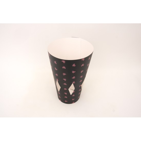 Set 10 ambalaje pentru buchete florale, culoare negru, H 30 cm, B.S.P / SL1233-2