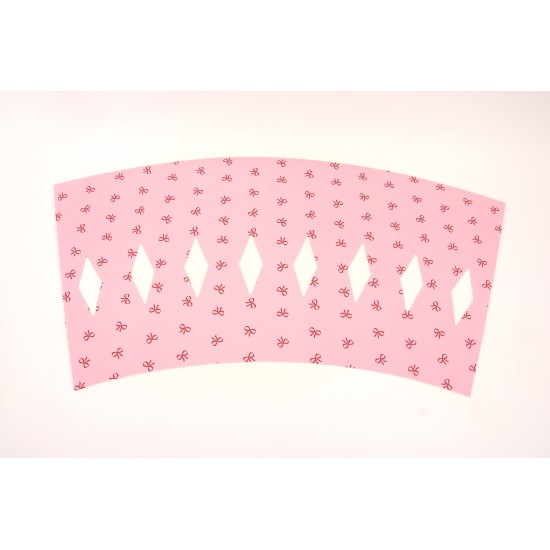Set 10 ambalaje pentru buchete florale, culoare roz, H 30 cm, B.S.P / SL1233-3