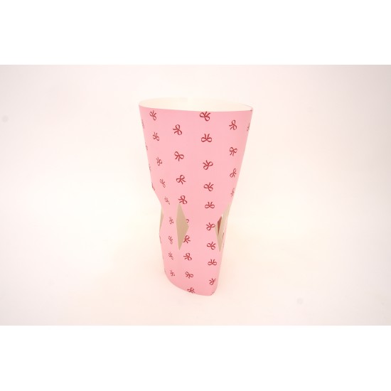 Set 10 ambalaje pentru buchete florale, culoare roz, H 30 cm, B.S.P / SL1233-3