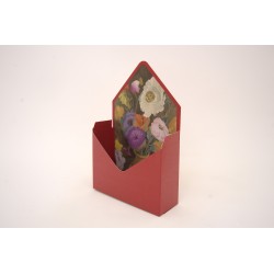 Set 12 plicuri pentru aranjamente florale, culoare grena, 15x5x30 cm, B.S.P. / SL1236-2