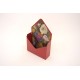 Set 12 plicuri pentru aranjamente florale, culoare grena, 15x5x30 cm, B.S.P. / SL1236-2