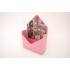 Set 12 plicuri pentru aranjamente florale, culoare roz, 15x5x30 cm, B.S.P. / SL1236-3