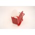 Set 12 cutii dantelate pentru aranjamente florale, culoare grena, 10x20x20 cm, B.S.P. / SL1239