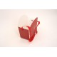 Set 12 cutii dantelate pentru aranjamente florale, culoare grena, 10x20x20 cm, B.S.P. / SL1239