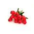 Set de 10 lalele silicon, H 30 cm, culoare rosu, B.S.P. / SL1255-2