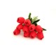 Set de 10 lalele silicon, H 30 cm, culoare rosu, B.S.P. / SL1255-2
