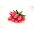 Set de 10 lalele silicon, H 30 cm, culoare roz, B.S.P. / SL1255-3