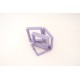 Set 10 cutii pentru bijuterii transparente, culoare mov, 9x9x9 cm, B.S.P. / SL1271-1