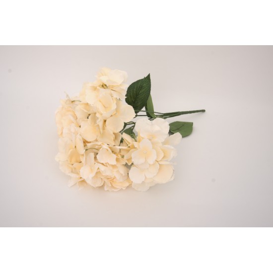 Hortensie artificiala, culoare crem, H 40 cm / SL1278-3