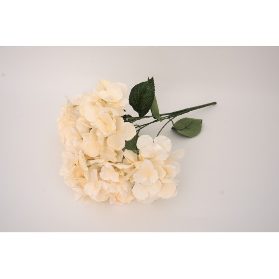 Hortensie artificiala, culoare crem, H 40 cm / SL1278-3