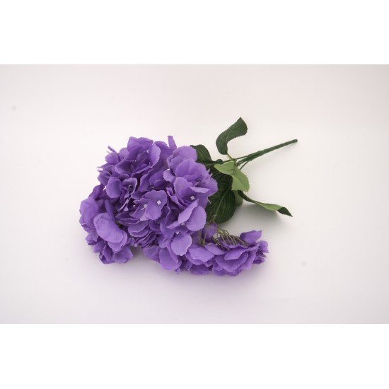 Hortensie artificiala, culoare mov, H 40 cm / SL1278-4