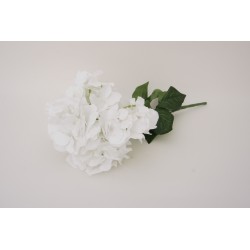 Hortensie artificiala, culoare alb, H 40 cm / SL1278-1