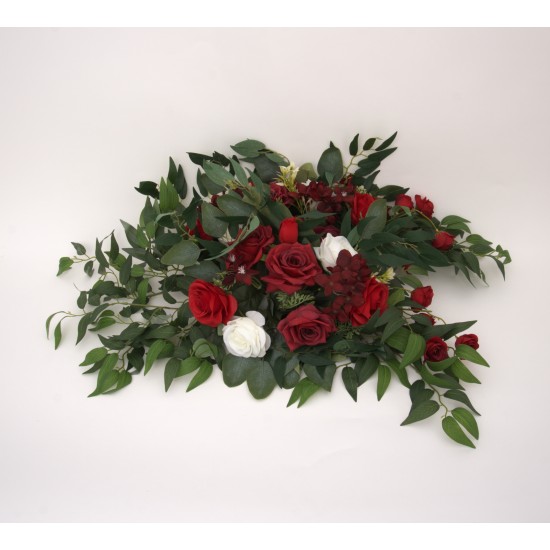 Set 2 aranjamete florale, culoare alb, H 80 cm, / SL1279-2