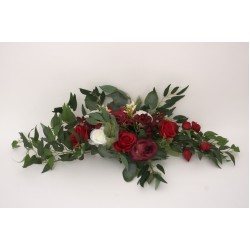 Set 2 aranjamete florale, culoare alb, H 80 cm, / SL1279-2