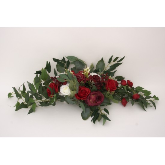 Set 2 aranjamete florale, culoare alb, H 80 cm, / SL1279-2