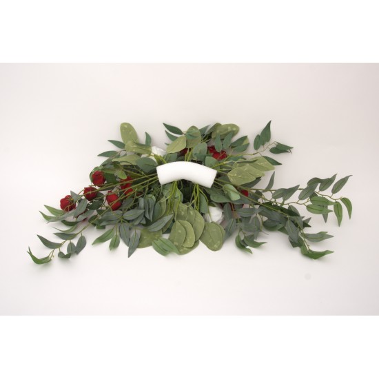 Set 2 aranjamete florale, culoare alb, H 80 cm, / SL1279-2