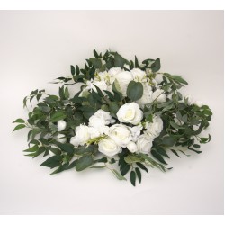 Set 2 aranjamete florale, culoare alb, H 80 cm, / SL1279-1