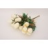 Buchet 12 capete trandafir, culoare crem, H 50 cm, B.S.P. / SL1301-1