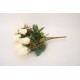 Buchet 12 capete trandafir, culoare crem, H 50 cm, B.S.P. / SL1301-1
