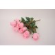 Buchet 12 capete trandafir, culoare roz, H 50 cm, B.S.P. / SL1301-2