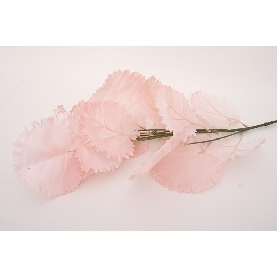 Fir frunze artficiale, culoare roz, H 90 cm, B.S.P. / SL1302-2