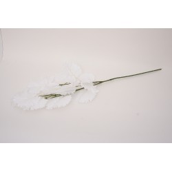 Fir frunze artficiale, culoare alb, H 90 cm, B.S.P. / SL1302-1