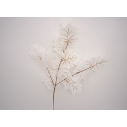 Fir frunza, culoare alb, H 50 cm, B.S.P. / SL1305