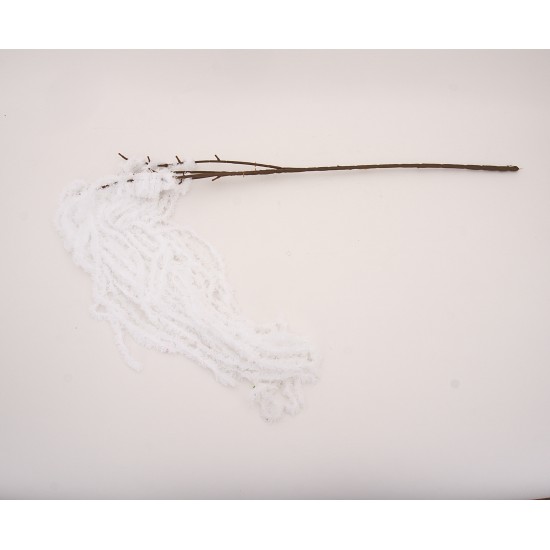 Fir salcie artificiala, culoare alb, H 100 cm, B.S.P. / SL1335-1