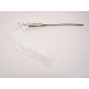 Fir salcie artificiala, culoare alb, H 100 cm, B.S.P. / SL1335-1
