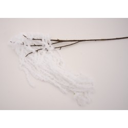 Fir salcie artificiala, culoare alb, H 100 cm, B.S.P. / SL1335-1