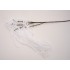 Fir salcie artificiala, culoare alb, H 100 cm, B.S.P. / SL1335-1