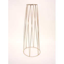 Suport metal pentru aranjamente florale, culoare auriu, H 66 cm, B.S.P. / SL1375