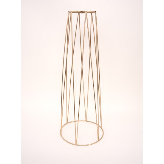 Suport metal pentru aranjamente florale, culoare auriu, H 66 cm, B.S.P. / SL1375