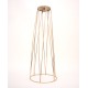 Suport metal pentru aranjamente florale, culoare auriu, H 66 cm, B.S.P. / SL1375