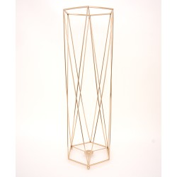 Suport metal pentru aranjamente florale, culoare auriu, H 75 cm, B.S.P. / SL1377