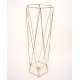Suport metal pentru aranjamente florale, culoare auriu, H 75 cm, B.S.P. / SL1377
