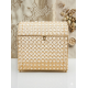 Cutie de dar, model cufar, culoare auriu, 26x21,5x28 cm, B.S.P. SL1378