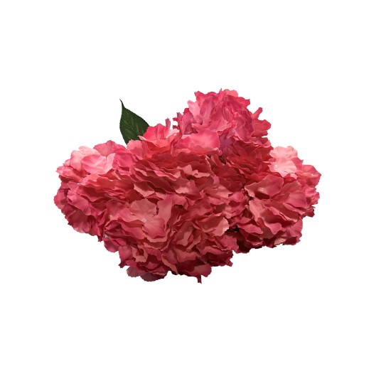 Hortensie artificiala, 6 capete, culoare roz, H 50 cm / SL1400_3