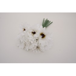 Buchet 9 margarete, culoare alb, H 38 cm, B.S.P. / SL1402