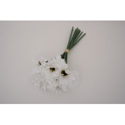 Buchet 9 margarete, culoare alb, H 38 cm, B.S.P. / SL1402