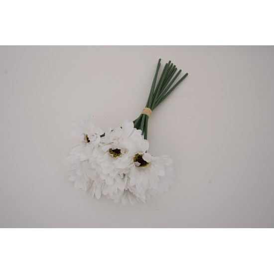 Buchet 9 margarete, culoare alb, H 38 cm, B.S.P. / SL1402