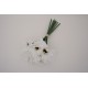 Buchet 9 margarete, culoare alb, H 38 cm, B.S.P. / SL1402