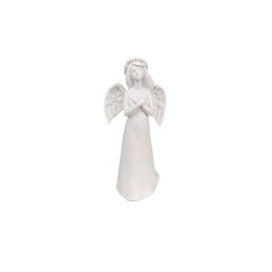 Decoratiune ingeras, culoare alb, H 18 cm, B.S.P. / SL1410