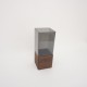 Vaza din plastic cu suport de lemn, 25x10 cm, B.S.P. / SL1449
