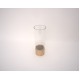 Vaza din plastic cu suport de lemn, 30x10 cm, B.S.P. / SL1451