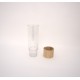 Vaza din plastic cu suport de lemn, 30x10 cm, B.S.P. / SL1451