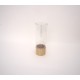 Vaza din plastic cu suport de lemn, 30x10 cm, B.S.P. / SL1451